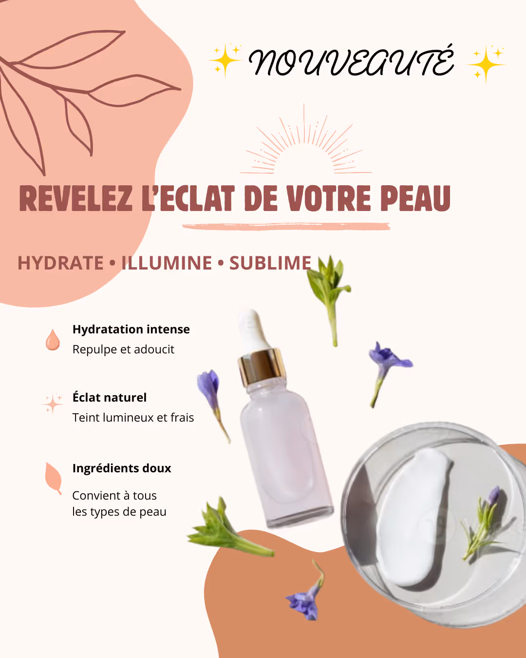 Aperçu du projet Affiche publicitaire cosmétique